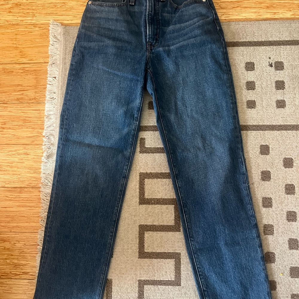 Madewell Women's Straight Leg Jeans - Dark Blue